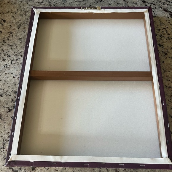 Floral Canvas Art with Red and White Flowers - Picture 3 of 6